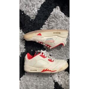 Jordan Athletic Shoes White and Red